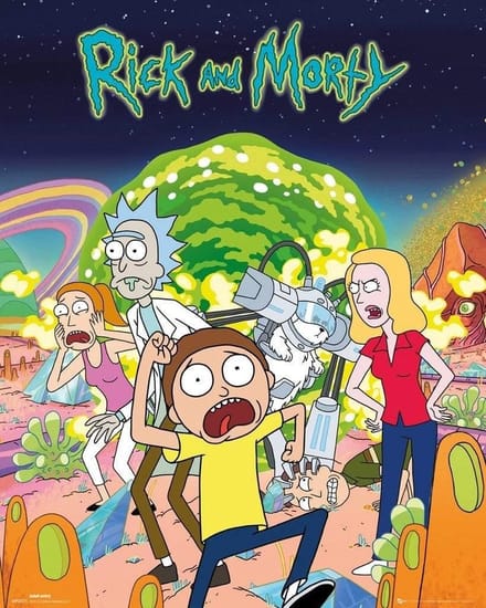 RIck & Morty - Mini Poster 40X50 - Group