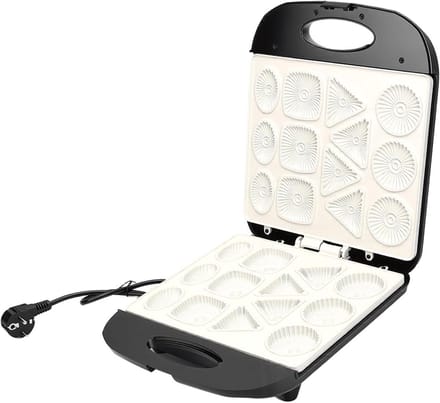 Cake Maker Machine - Mini Donut Maker - Thuis Bakken - Dubbele Zijverwarming - 13 Gaten - Zilver