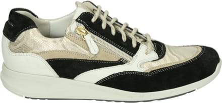 Durea - 6306 E - Lage sneakersDames sneakers - Kleur: Zwart - Maat: 41