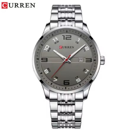Curren - Horloge - Herenhorloge - Quartz - Grijs - Zilver - 44mm - 8411