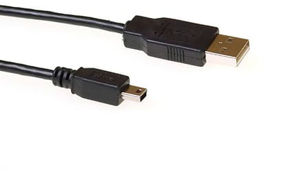 Kabel ACT USB 2.0 A male - USB mini B5 male 3 meter