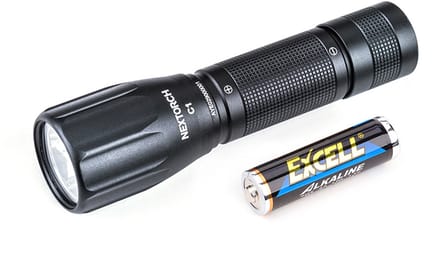 Nextorch C1 LED Zaklamp - Tot 13u Brandtijd - 1x AA batterij