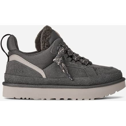 UGG® Lowmel for Men in Charcoal/Goat, Size 14, Suede/Textile/Recycled Materials