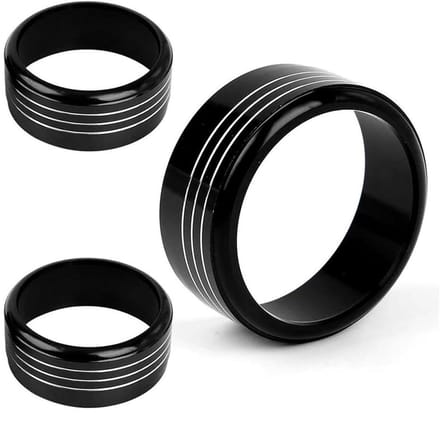 Klimaatregelpaneel Ring - Airco Knop Covers - Auto Interieur Upgrade - Directe Pasvorm - 3 stuks - Zwart