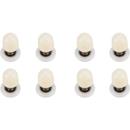 8 stuks Messing ABS Schuifglas Douchedeur Rollen Lopers Katrollen Badkamerdeuren Beslag (27mm)