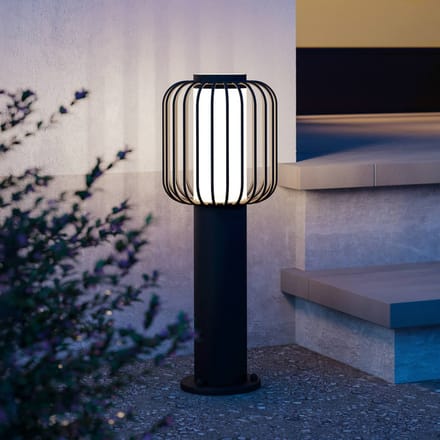 EGLO Ravello Sokkellamp - Staamde lamp - Buiten - E27 - 45 cm - Zwart