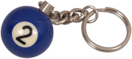 Sleutelhanger poolball 25 mm Nr. 2