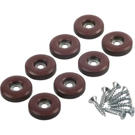 Fix-o-moll Meubelglijder Easy Glider - Schroefbaar - Kunststof - Diam. 22mm - Rond - 8 Stuks