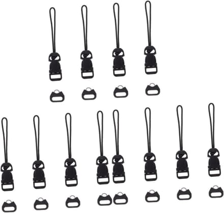 Camera Riem Gesp - Camera Clip - Camera Bevestigen - Snel Loskoppelen - 8 Stuks - Zwart