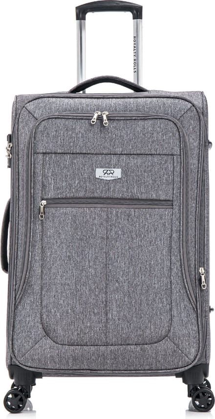 Royalty Rolls Abu Dhabi 2.0 Grote Koffer - 80 cm - 121 Liter - Exp - TSA Slot - Grijs