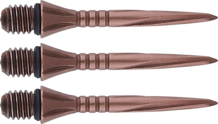 Unicorn Steel Dart Points Volute Converta Rosso 27 mm