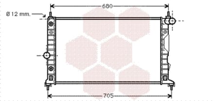 Van Wezel - RADIATOR VOOR SAAB 9-5 1997-2005 4575734