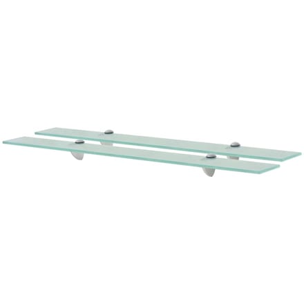 vidaXL - Schappen - zwevend - 2 - st - 80x10 - cm - 8 - mm - glas