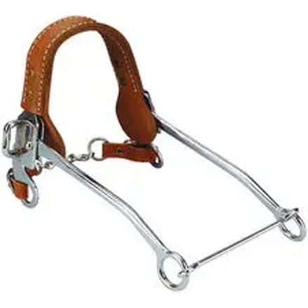 Hackamore paardenbit in chroomstaal Feeling