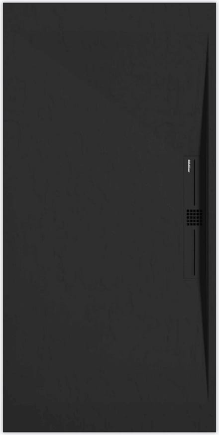 Sanifun douchebak Stone Side Black Slate 1400 x 700 P