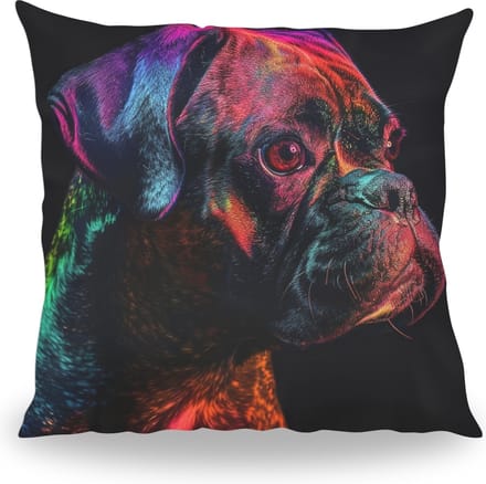 Kussen - Huisdier Portret - Boxer 1 Color - 40 cm