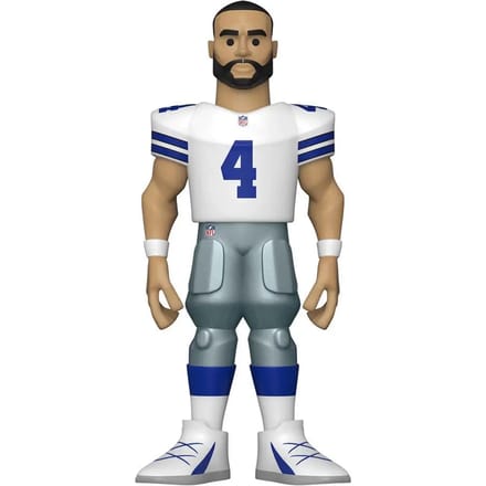 NFL Cowboys Dak Prescott 5  Vinyle Doré Chase Navires 1 sur 6