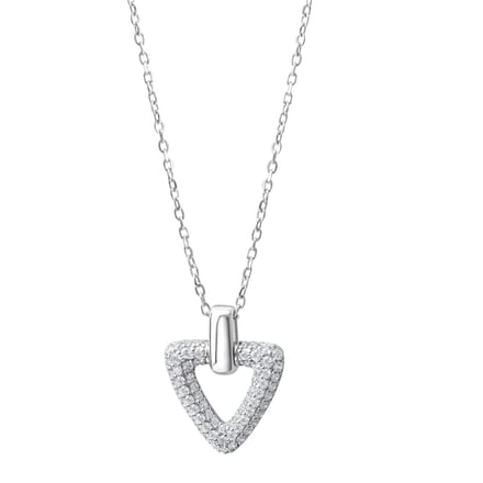 Celesta Silber Anhänger mit Kette 925 Silber weiße Zirkonia