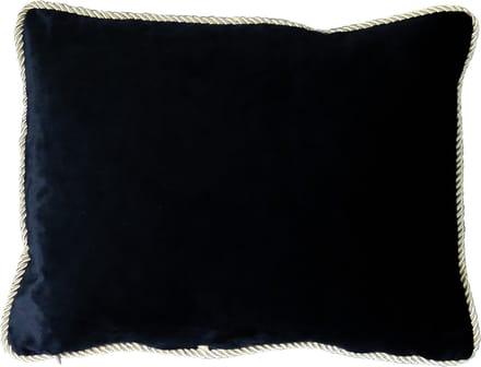 half kussen fluweel goud zwart 35x45cm