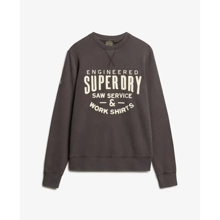 Sweatshirt met een appliqué tekst Superdry Workwear