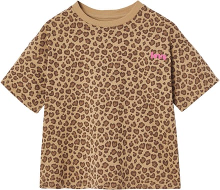 Vertbaudet Bedrukt meisjesshirt met korte mouwen