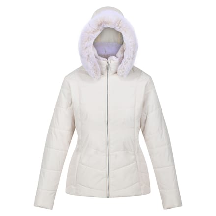 Regatta Dames/Dames Wildrose Gewatteerd Hooded Jacket (Lichte vanille)