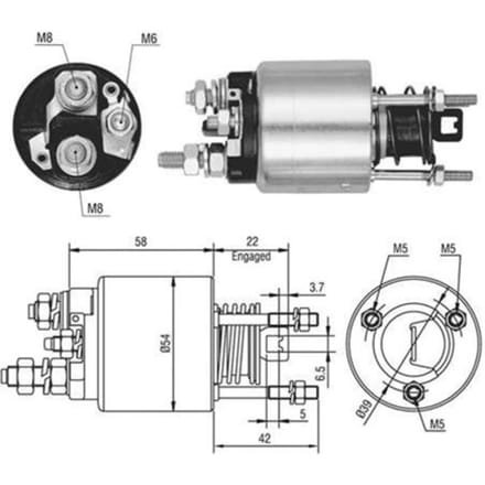 Magneetschakelaar, starter MAGNETI MARELLI 940113050526