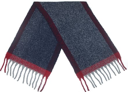Cwi - Sjaal - Gemêleerd - Dames - 190 X 50 Cm - Blauw/rood/grijs