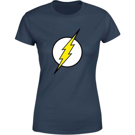 Justice League Flash Logo Women's T-Shirt - Navy - XS
