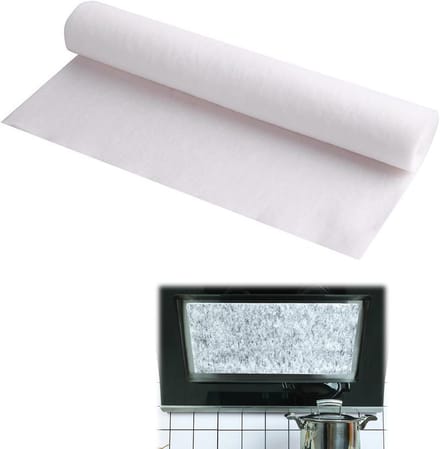 Greasefilter van papier 500 cm x 46 cm voor afzuigkappen, universeel en snijdbaar, vetabsorberend en efficiënt