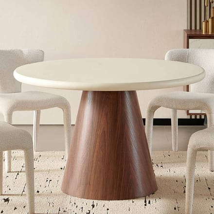 Milton & Oldbrook Eettafel 120 cm Hagen Wit Cement