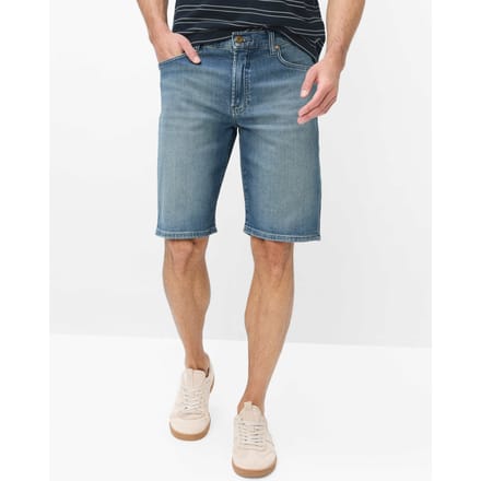 Brax Heren Bermuda  Style CLINT B INBETWEEN BLUES USED, denim blauw regular, maat 48