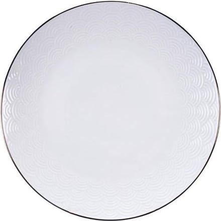Tokyo Design Studio - Nippon White Gold Rim Plate 30cm Wave