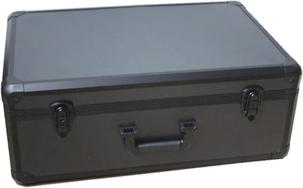 Veiligheidskluis - Opbergkoffer - Documenten Opslag - Aluminium Frame - 60x40x23.5 cm - Zwart