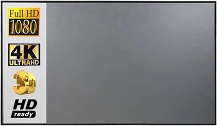 Projectiescherm - Reflecterend doek - Thuisbioscoop creëren - Verbeterd contrast - 100 inch - Mat wit