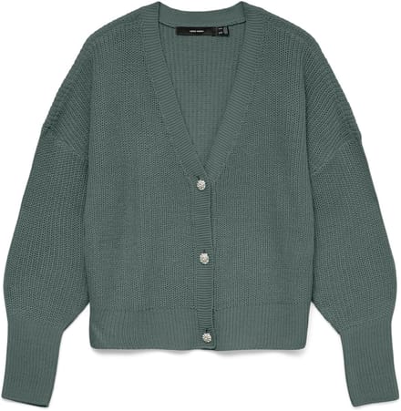 VERO MODA - VMLEALIGHT LS V-NECK JEWEL CARDIGAN NOOS - Dames - Cardigans