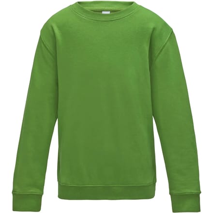 Just Hoods - AWDis Sweat Kinder - Lime Green maat 7/8 (M)