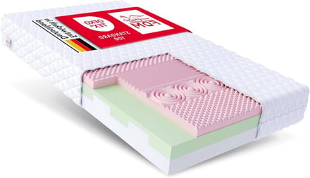 Schuimstofmatras - Visco matras - Goede nachtrust - 7-zone ondersteuning - 140x200 cm - Wit