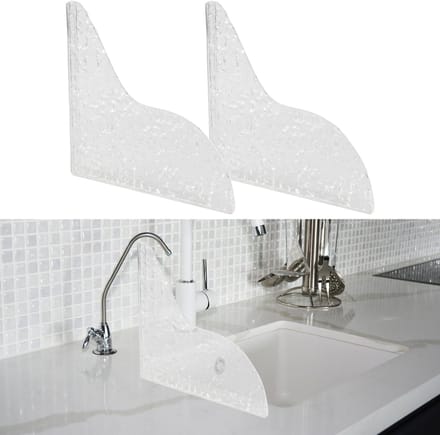 Allecto - Waterkraanspatbescherming - Badspatbescherming - Eenvoudige