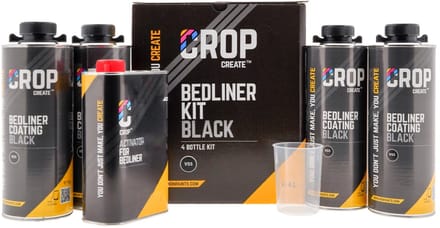 CROP 2K Bedliner ZWART 4 liter Set + Verharder