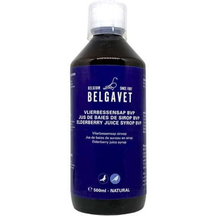 Belgavet Vlierbessensiroop BVP 500ml - voor postduiven