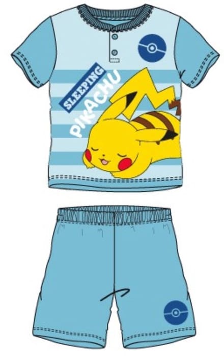 Pokemon shortama - Maat 116 - Blauw - Pokémon Pikachu - Pyjama