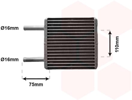 Van Wezel - KACHEL RADIATEUR VOOR OPEL CORSA A 1982-1993 03050580