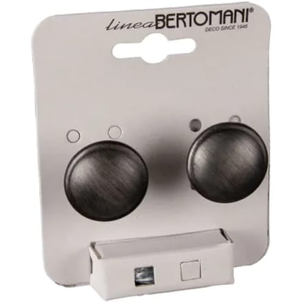 Bertomani Meubelknop - Zamak - Geweerkleur - Rond - 30mm - Set Van 2