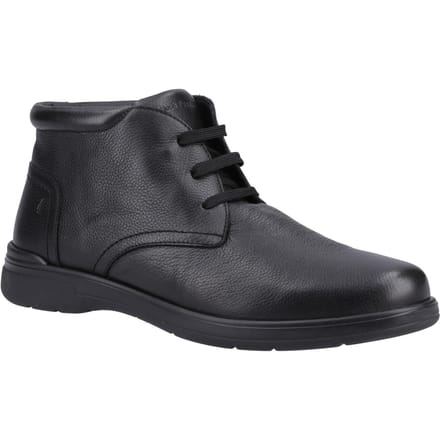 Hush Puppies Malcolm Leder Heren Zwart Laarzen