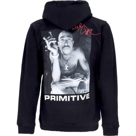 Smoke Hood X Tupac zwarte herenhoodie