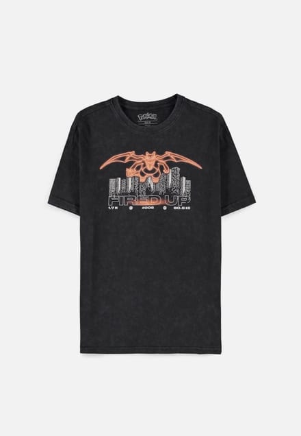 Pokémon - Charizard Heren T-shirt - L - Zwart