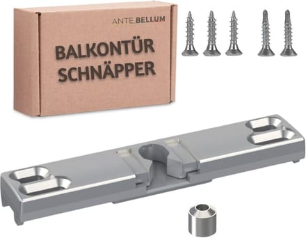 Onzichtbare Balkondeur Sluiter Systeem met Veiligheidsveer en Schroeven Set