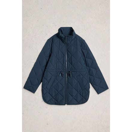 White Stuff Amilia Quilted Jacket Dark Navy Größe: 10 | Leichte Jacken Outlet | Damen | Blau