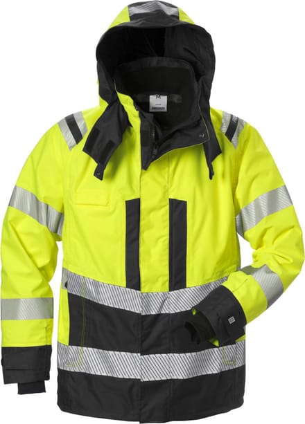 Fristads Hi Vis Airtech® Shelljack Klasse 3 4515 Gtt - Hi-Vis geel/zwart - 2XL